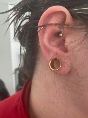 Gold Plated Double Flare Eyelet Customer Photo
